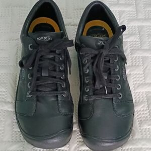 Keen Men's Black Leather Sneakers